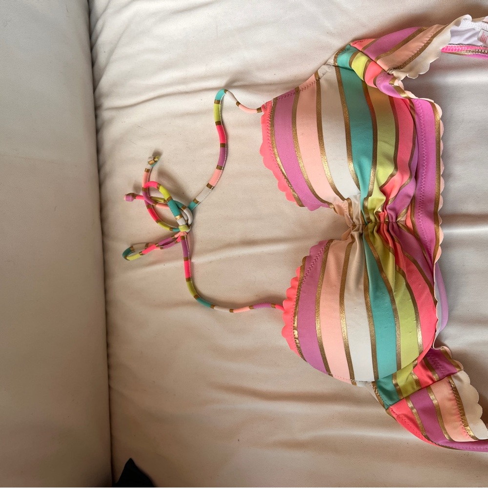 Victoria's Secret Multicolor Striped bikini top